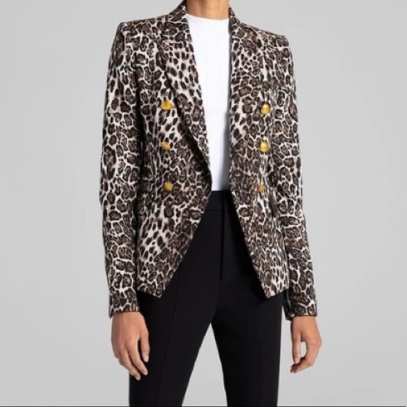 NWT🏷️ A.L.C. Alton Leopard Print Dbl Breasted Blazer sz: 6 - Picture 5 of 7